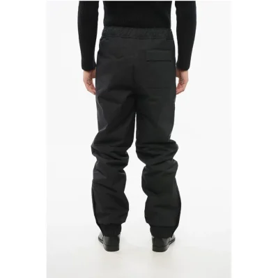 Nylon Ski Pants with Knitted Cuffs