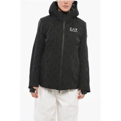 EMPORIO Logoed Hooded Down Jacket