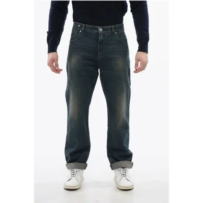 Tapered-fit Denims with Vintage Effect