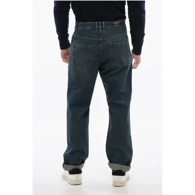 Tapered-fit Denims with Vintage Effect