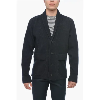 USE THE EXISTING Wool Blend Cardigan with Shawl Lapel