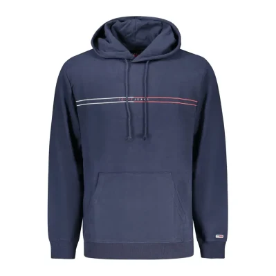 Blue Cotton Men Sweater