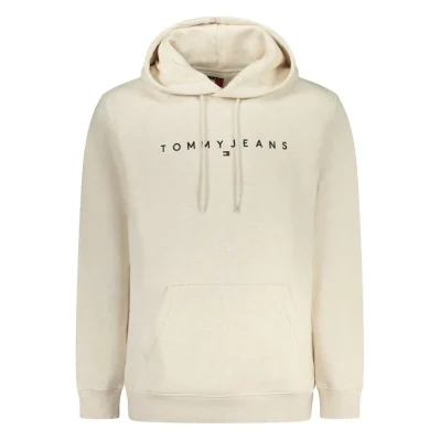 Beige Cotton Men Sweater