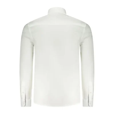 White Cotton Men Shirt