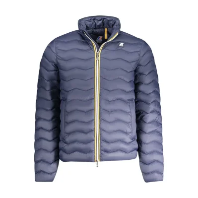 Blue Polyamide Men Jacket