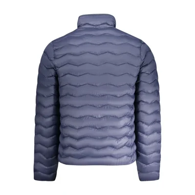 Blue Polyamide Men Jacket