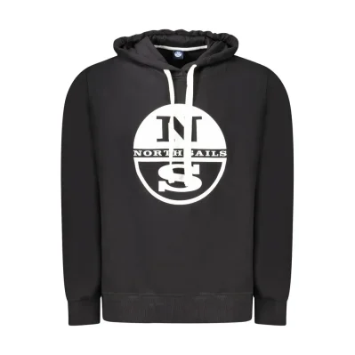 Black Cotton Men Sweater