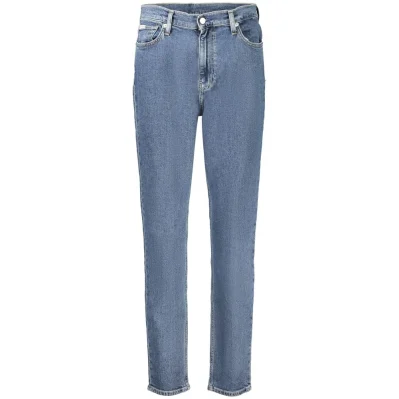 Blue Cotton Women Jeans