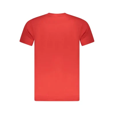 Red Cotton Men T-Shirt