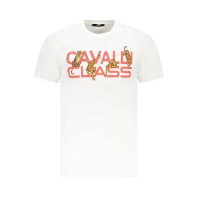 White Cotton Men T-Shirt