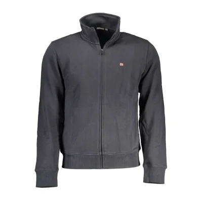 Black Cotton Men Sweater