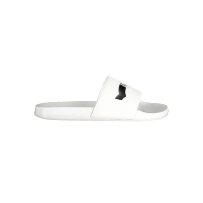 White Polyester Men Sandal