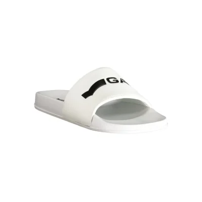 White Polyester Men Sandal