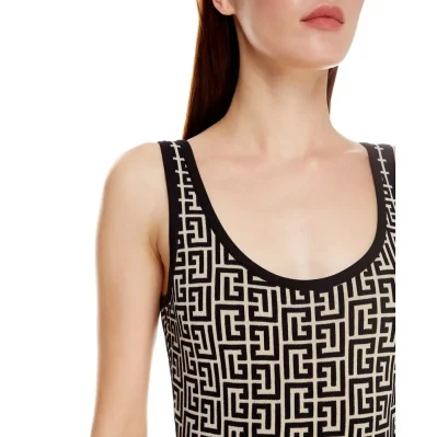 White Wool Women Bodysuit