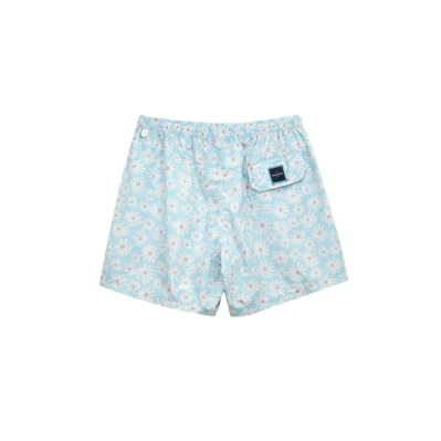 Blue Polyester Swimwear