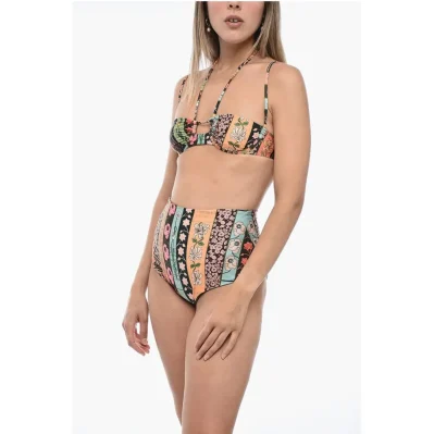 High-Waisted SOYA GERANIO Bikini Set with Bralette