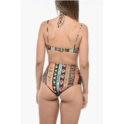 High-Waisted SOYA GERANIO Bikini Set with Bralette