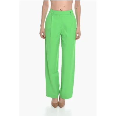 High Waist Single Pleated PAOLA Flared Pants