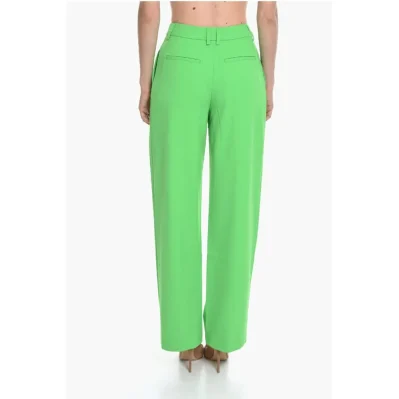 High Waist Single Pleated PAOLA Flared Pants