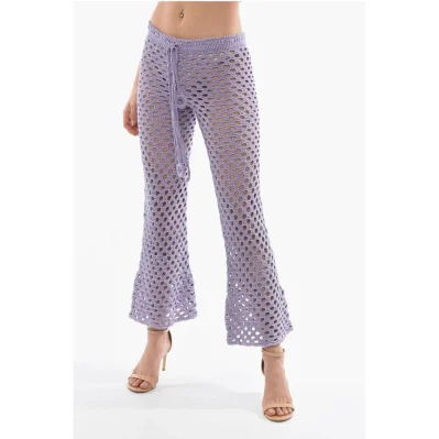 Openwork Boot Cut Pants