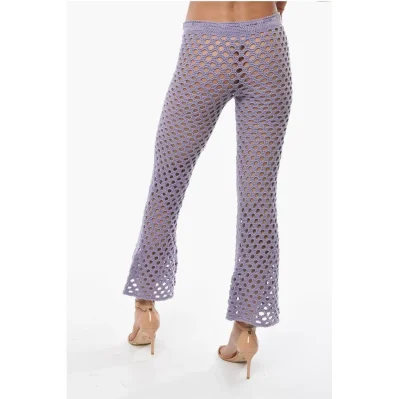 Openwork Boot Cut Pants