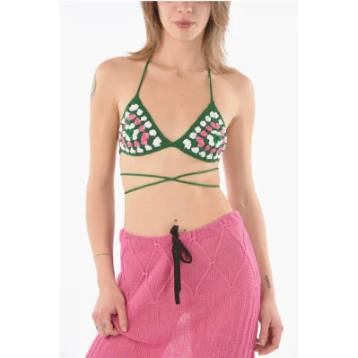Sequinded Crochet Bra