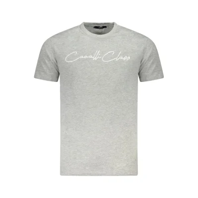 Gray Cotton Men T-Shirt