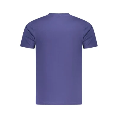 Blue Cotton Men T-Shirt