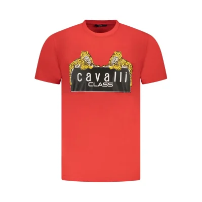 Red Cotton Men T-Shirt