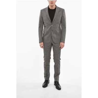 CC COLLECTION District Check RESET Cotton Blend Suit