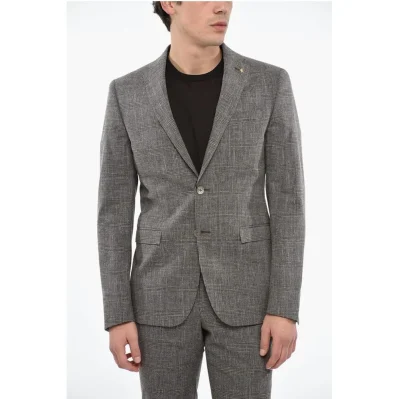 CC COLLECTION District Check RESET Cotton Blend Suit