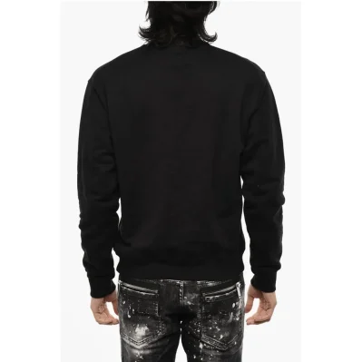 Cotton Crew-Neck with Logo Print
