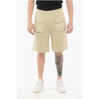 Sweat Shorts with Coated Cotton Pockets