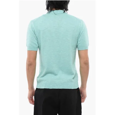Melange Cotton Knit Polo