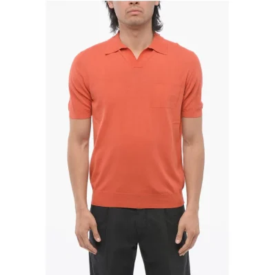 Short Sleeved Polo With Breast Pocket