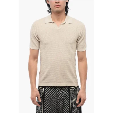 Knitted Short Sleeved Polo