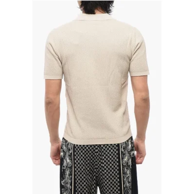 Knitted Short Sleeved Polo