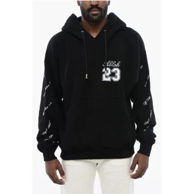 Embroidered Brushed Cotton Hoodie