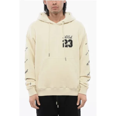 Brushed Cotton 23 LOGO SKATE Hoodie with Contrasting Embroid