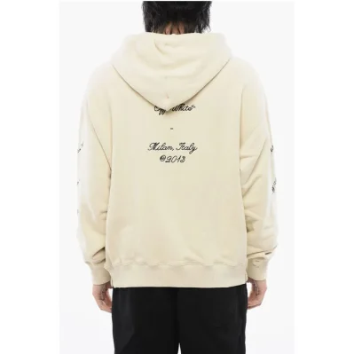 Brushed Cotton 23 LOGO SKATE Hoodie with Contrasting Embroid
