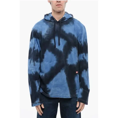 Tie Dye Effect T-CRANE-LS-HOOD-N1 Hoodie