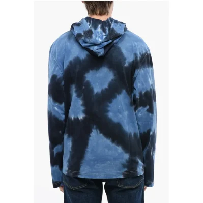 Tie Dye Effect T-CRANE-LS-HOOD-N1 Hoodie