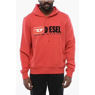 Solid Color S-GINN-HOOD-DIV Hoodie with Embroidered Logo
