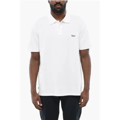 Piquet Cotton Polo with Embroidery