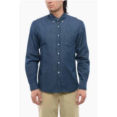 Chambray Shirt With Breast Pockets