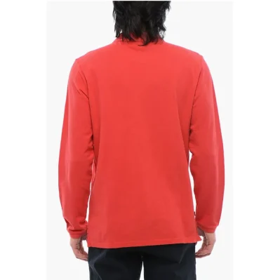 Embroidered Long-sleeved Polo