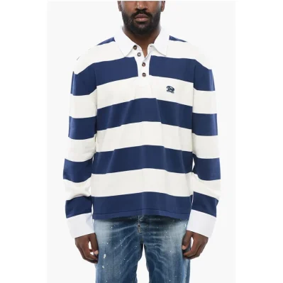 Striped Long Sleeved Polo