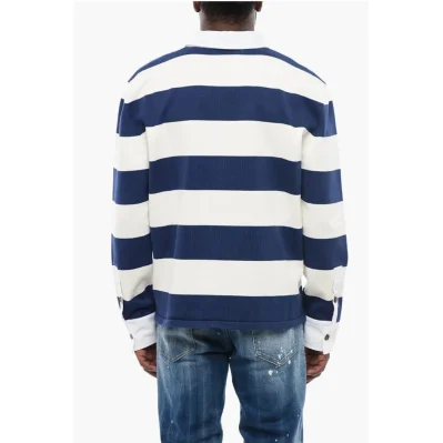 Striped Long Sleeved Polo