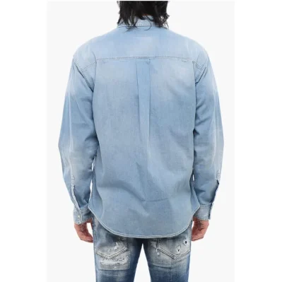 Star Motif Denim Shirt
