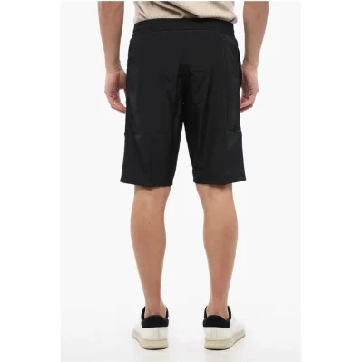 Embossed Lamè Logo SURFER Nylon Shorts